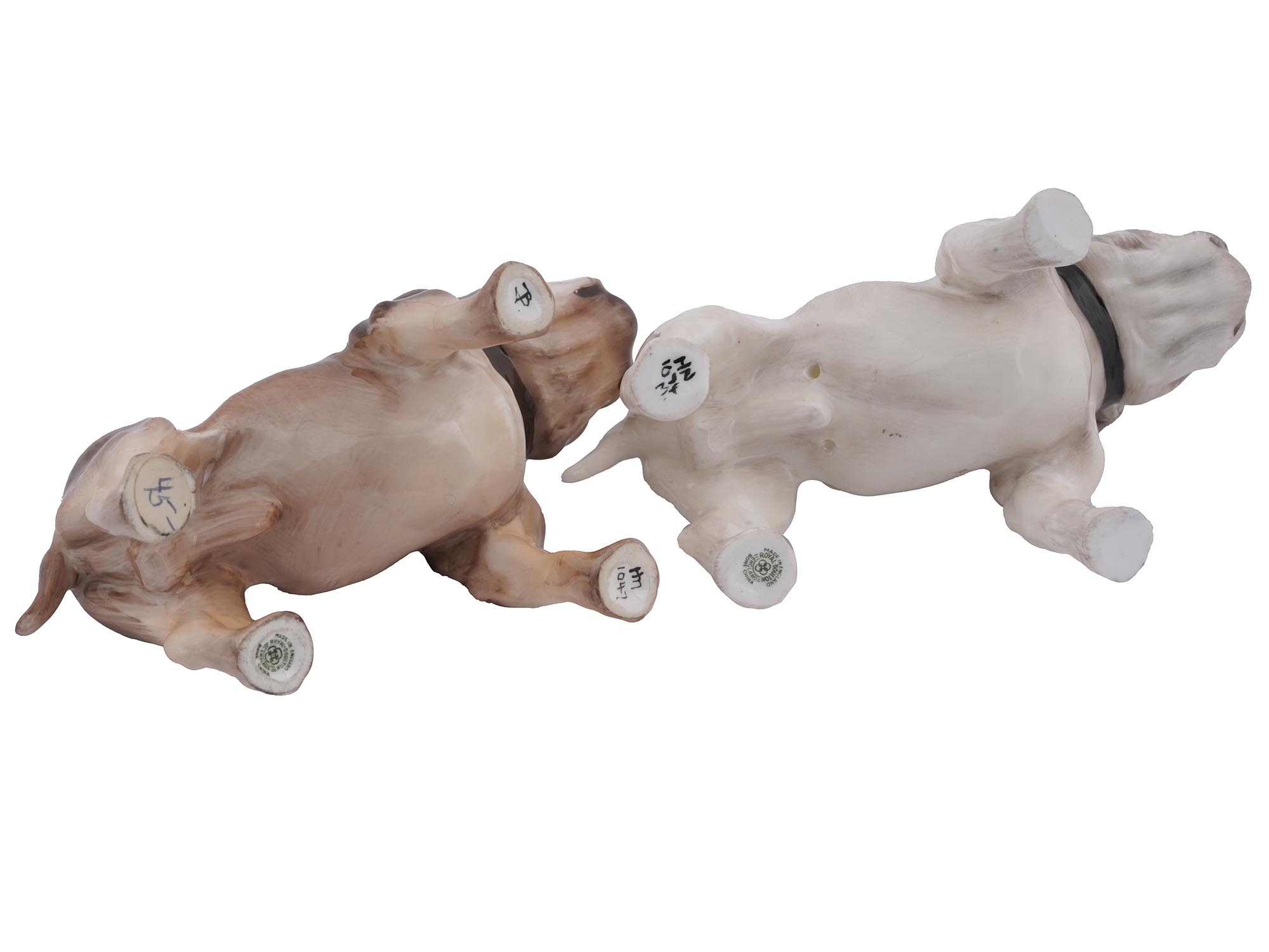 VINTAGE ENGLISH ROYAL DOULTON PORCELAIN BULLDOGS PIC-2